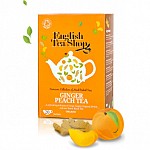 Organic Ginger Peach Tea Sachets 20 sachets x6