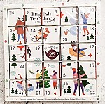 White Ornaments Advent Calendar Puzzle 25 with teas