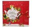 Book Style Christmas Red Advent Calendar 25ct