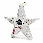 Organic Xmas Tea Star Gift pack 6pc Silver Red