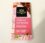 Organic Chocolate Milk 34% Vanini Uganda with whole almonds